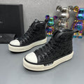 AMIRI Black Star-Detail Lace-Up High-Top Sneakers