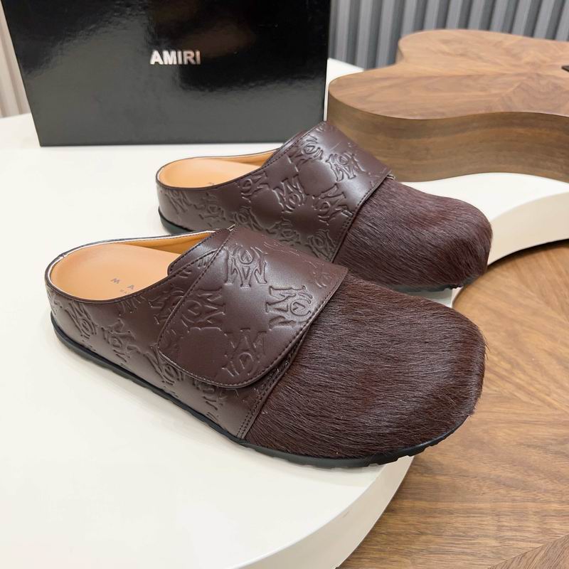 MARNI Brown Embossed-Panel Textured-Toe Mules
