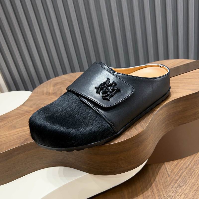 MARNI Black Wide-Panel Textured-Toe Mules