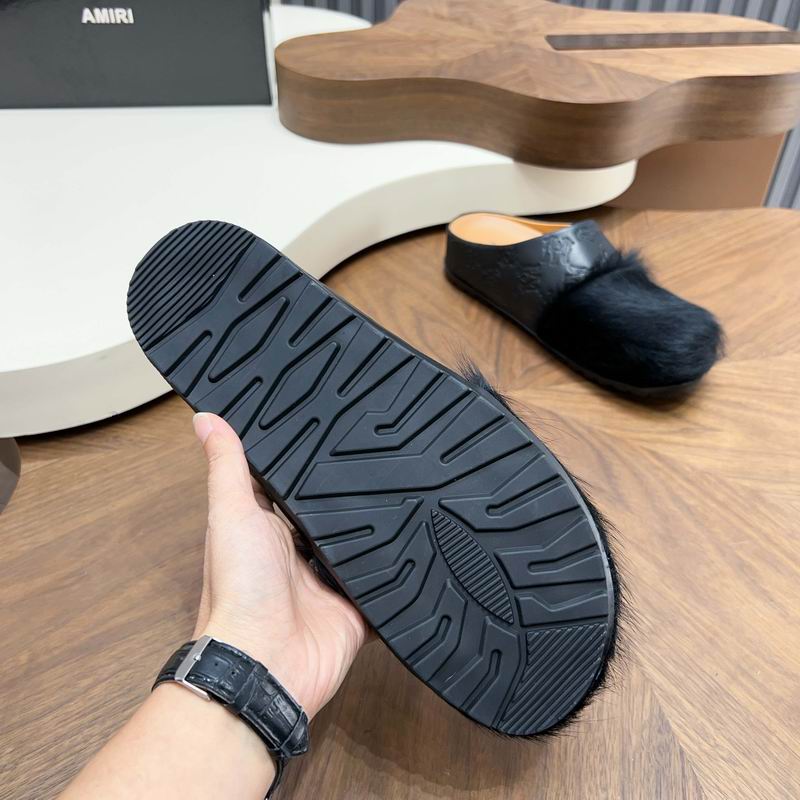 MARNI Black Embossed-Upper Textured-Toe Mules