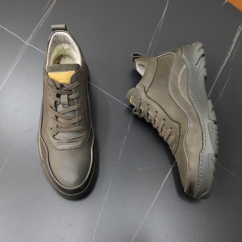 UGG Gray Chunky-Sole Lace-Up Sneakers
