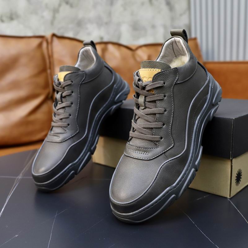 UGG Gray Chunky-Sole Lace-Up Sneakers