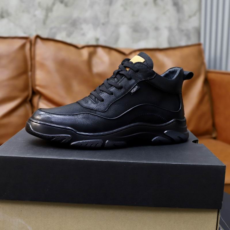 UGG Black Chunky-Sole Lace-Up Sneakers