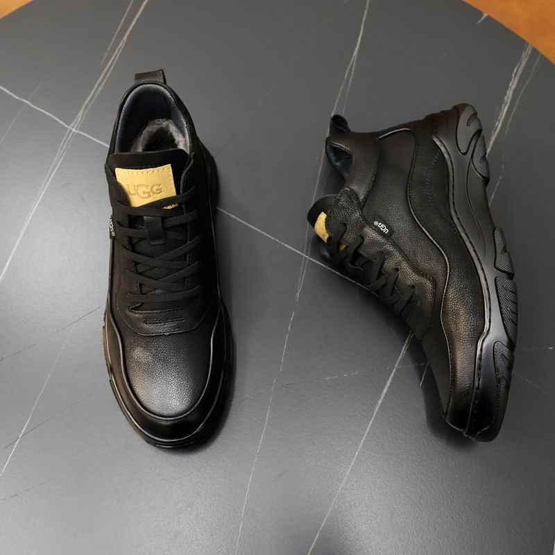 UGG Black Chunky-Sole Lace-Up Sneakers