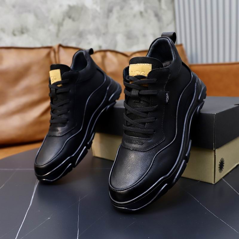 UGG Black Chunky-Sole Lace-Up Sneakers