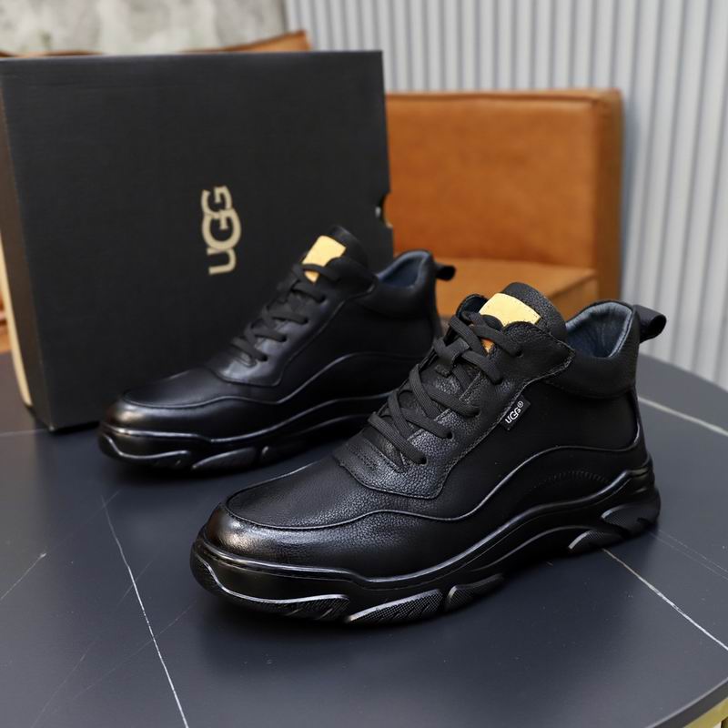UGG Black Chunky-Sole Lace-Up Sneakers