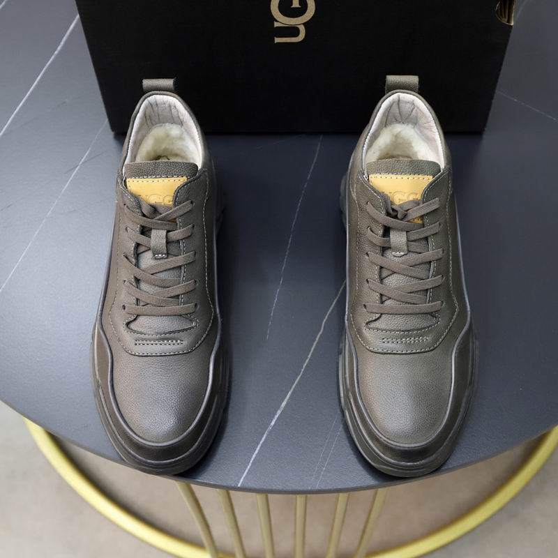 UGG Gray Chunky-Sole Lace-Up Sneakers
