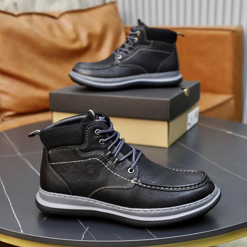 UGG Black Moc-Toe Lace-Up Ankle Boots