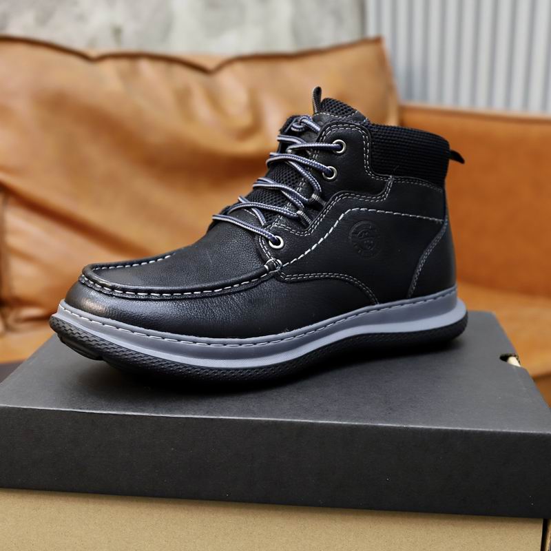 UGG Black Moc-Toe Lace-Up Ankle Boots