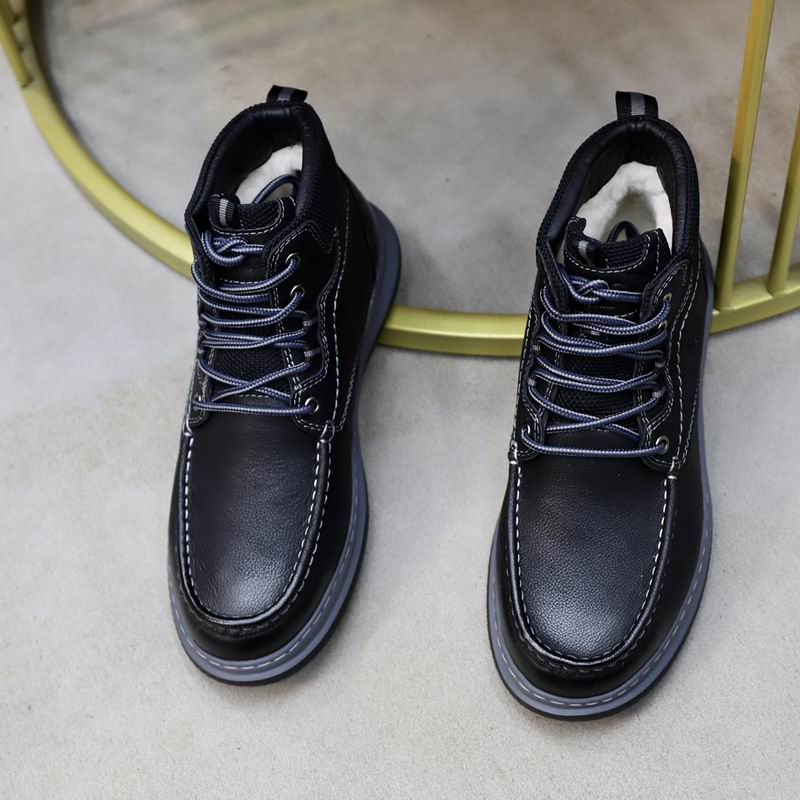 UGG Black Moc-Toe Lace-Up Ankle Boots