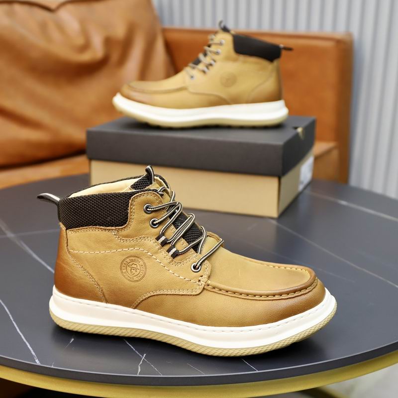 UGG Tan Moc-Toe Lace-Up Ankle Boots