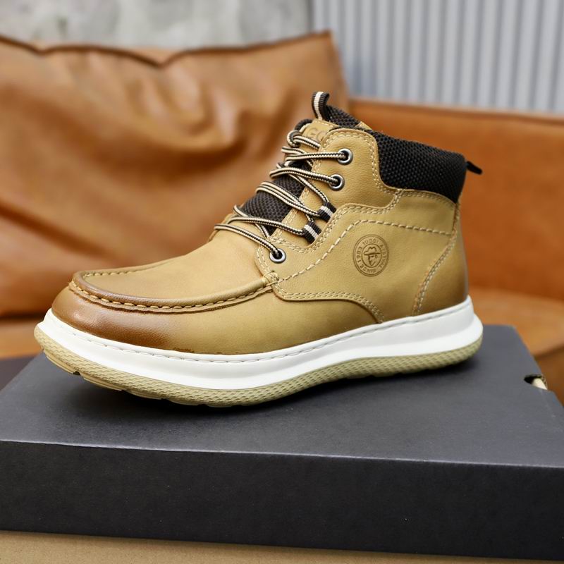 UGG Tan Moc-Toe Lace-Up Ankle Boots