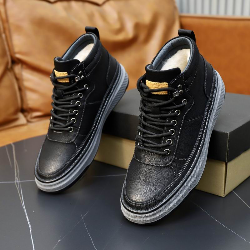 UGG Black Lace-Up High-Top Sneakers
