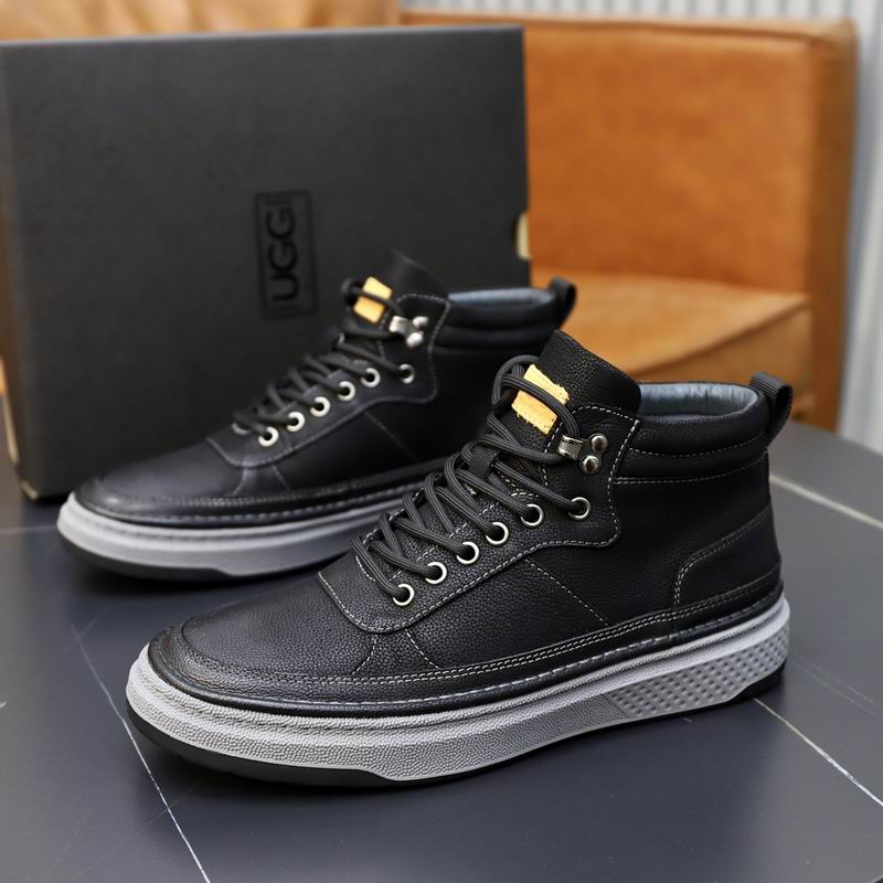 UGG Black Lace-Up High-Top Sneakers