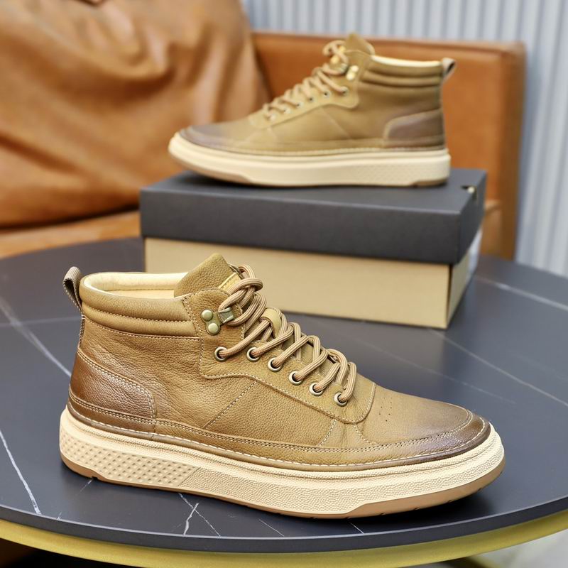 UGG Tan Lace-Up High-Top Sneakers