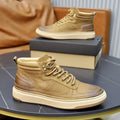UGG Tan Lace-Up High-Top Sneakers
