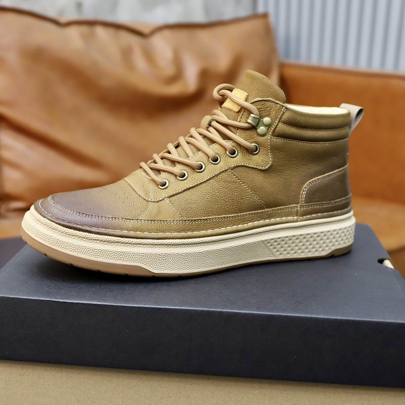 UGG Tan Lace-Up High-Top Sneakers