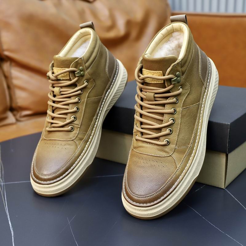 UGG Tan Lace-Up High-Top Sneakers