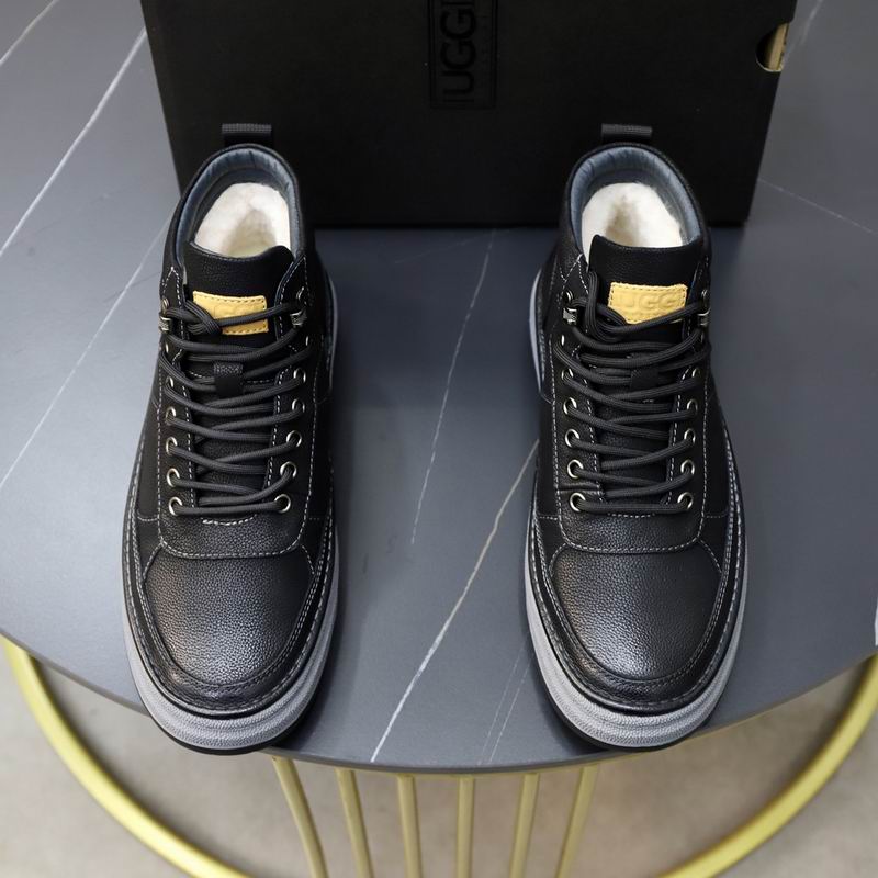 UGG Black Lace-Up High-Top Sneakers