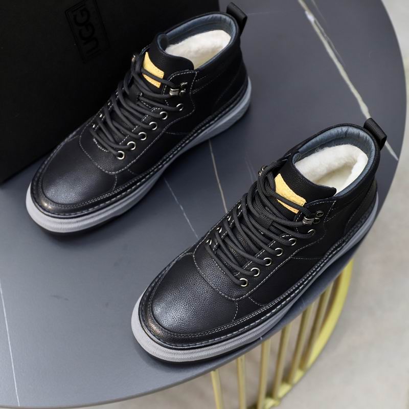UGG Black Lace-Up High-Top Sneakers
