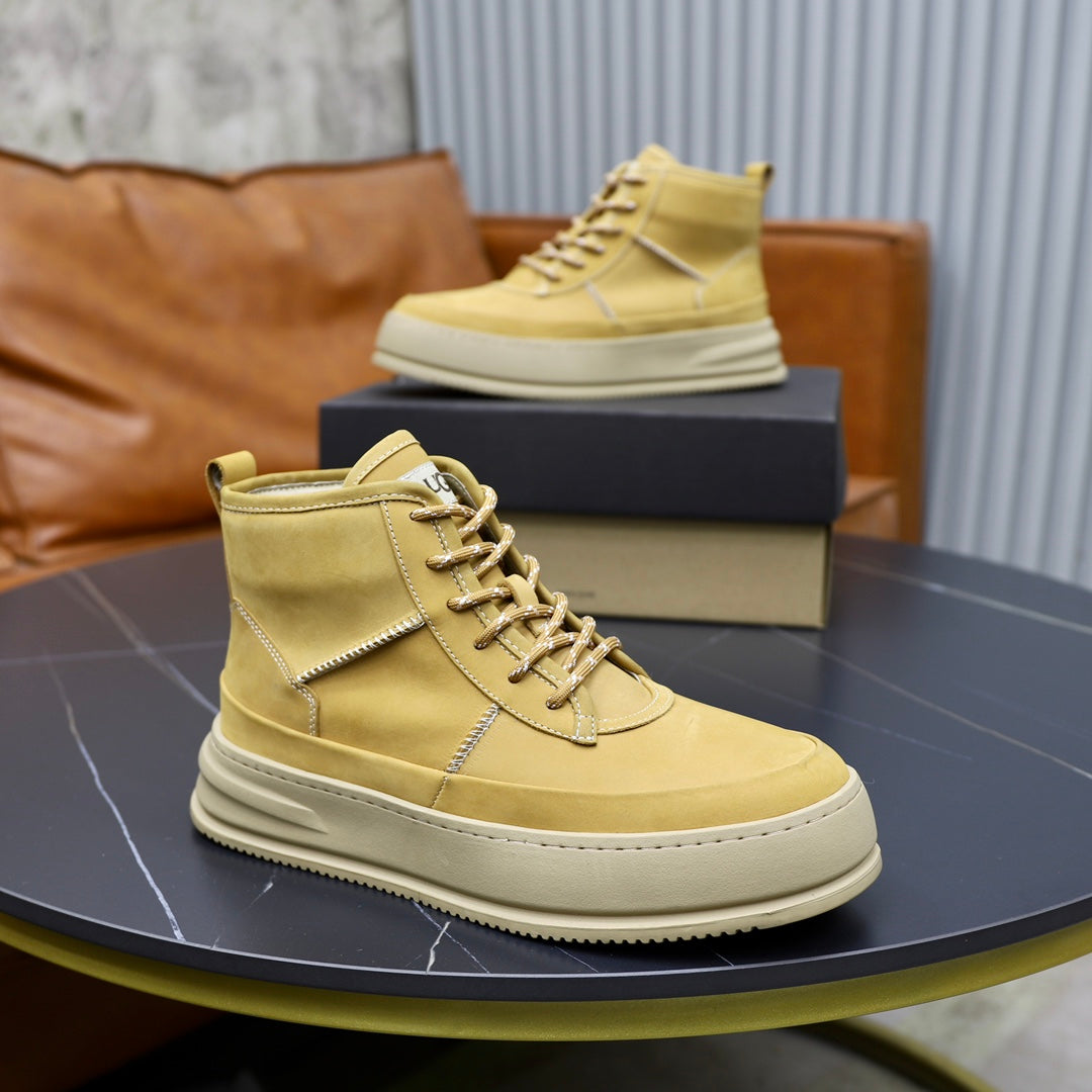 UGG Wheat Sculpted-Sole Lace-Up Ankle Boots