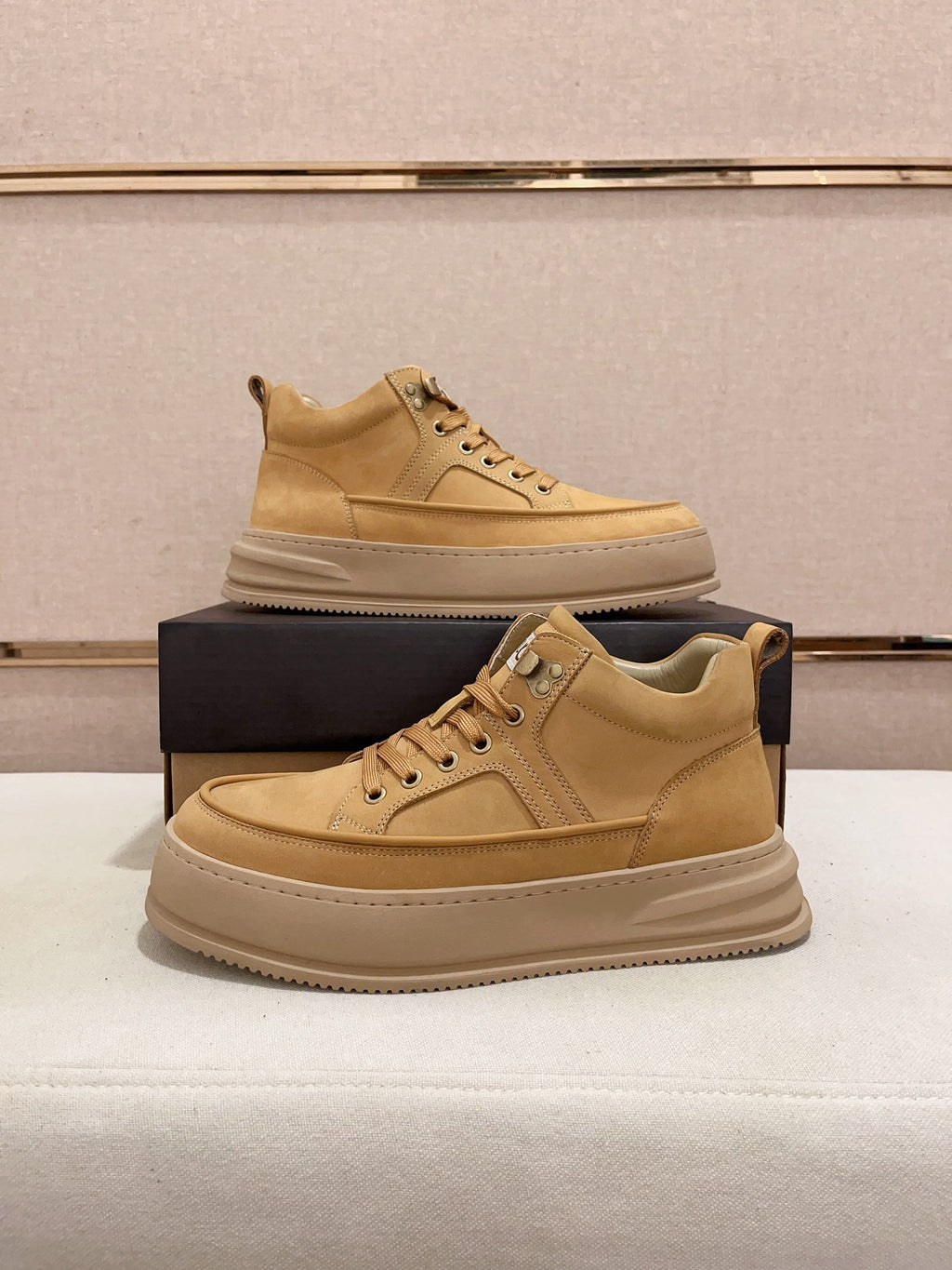 UGG Sand Lace-Up Platform Sneakers