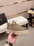 UGG Taupe Strap-Detail Lug-Sole Platform Sneakers