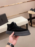 UGG Black High-Top Ribbed-Platform Sneakers