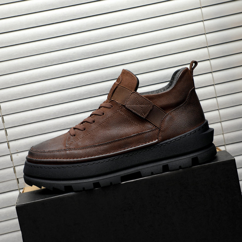 UGG Brown Strap-Detail Lug-Sole Ankle Boots