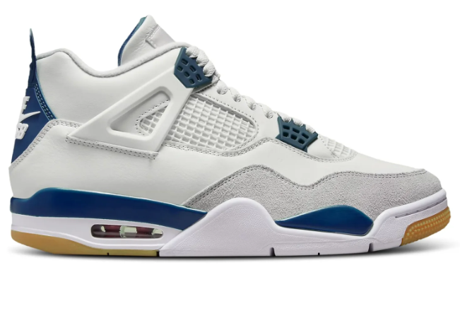 Nike SB x Air Jordan 4 – White & Navy Sneakers (Copy)