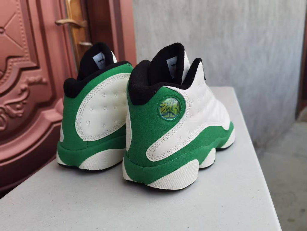 Air Jordan 13 Retro High-Top Sneakers – White & Green