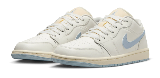 Air Jordan 1 Low Women's Sneakers “Ghost” – Cream & Pale Blue