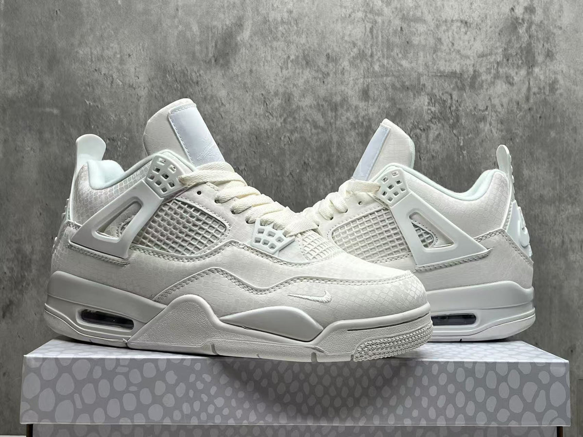 Air Jordan 4 Retro Triple White Sneakers
