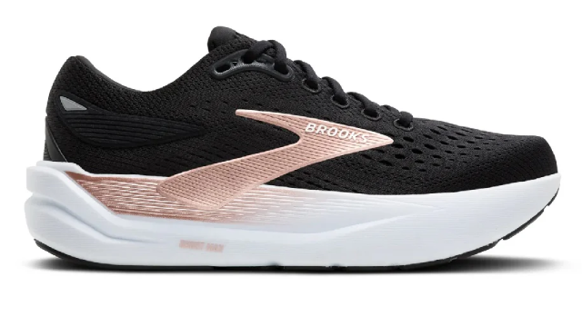 Brooks Ghost Max 3 Women's Running Shoes – Black, White & Blush
