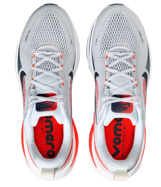 Nike Vomero 18 – White, Navy & Orange Running Shoes