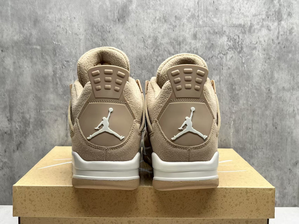 Air Jordan 4 Retro Milk Tea Beige & Cream Sneakers
