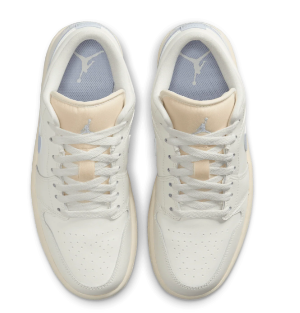 Air Jordan 1 Low Women's Sneakers “Ghost” – Cream & Pale Blue