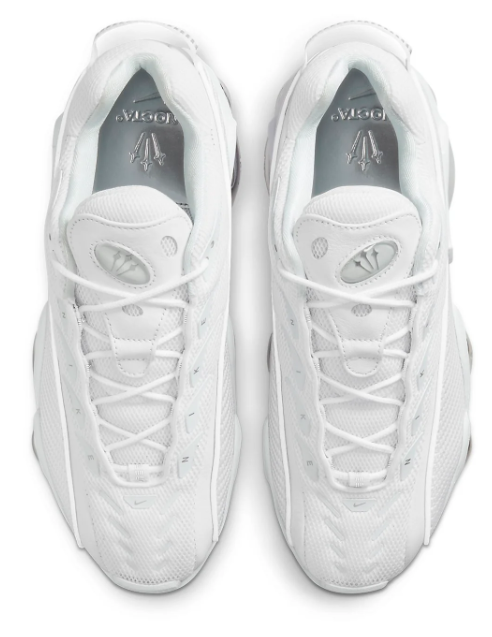 Nike x NOCTA Glide 'White' – White & Silver Sneakers