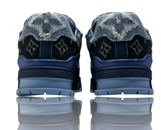 Trainer Low Sneakers – Monogram Denim Blue