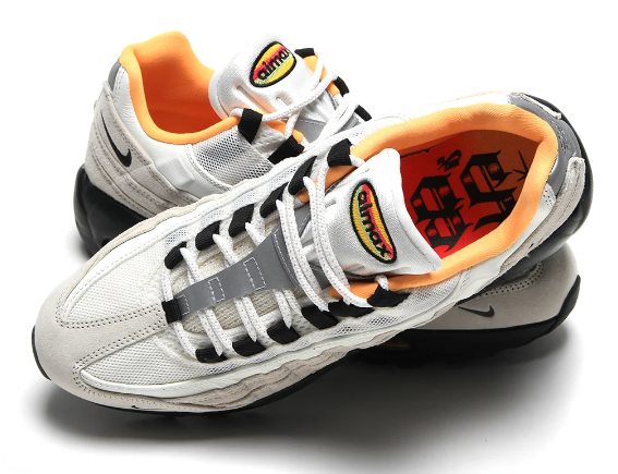 Nike Air Max 95 'FC Pack' – Light Grey & Black Sneakers