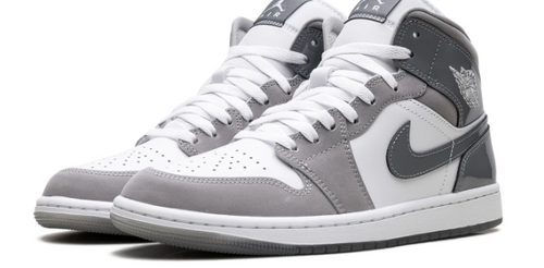 Air Jordan 1 Mid SE 'Cool Grey' – White & Grey Sneakers