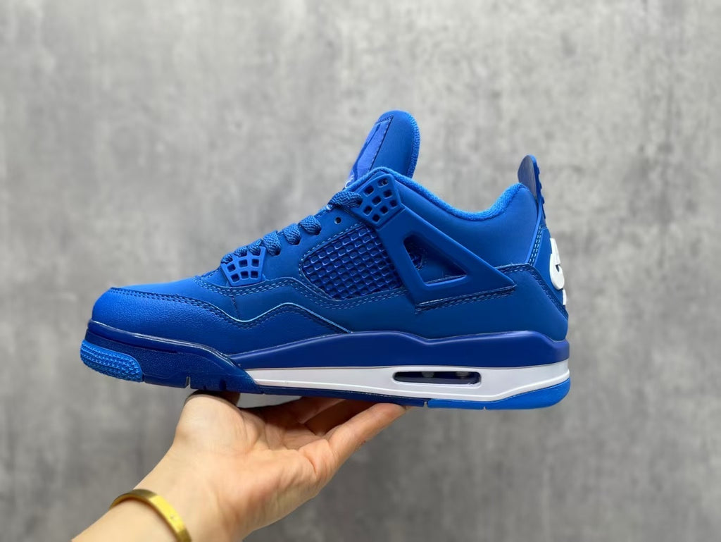 Air Jordan 4 Retro Royal Blue & White Sneakers