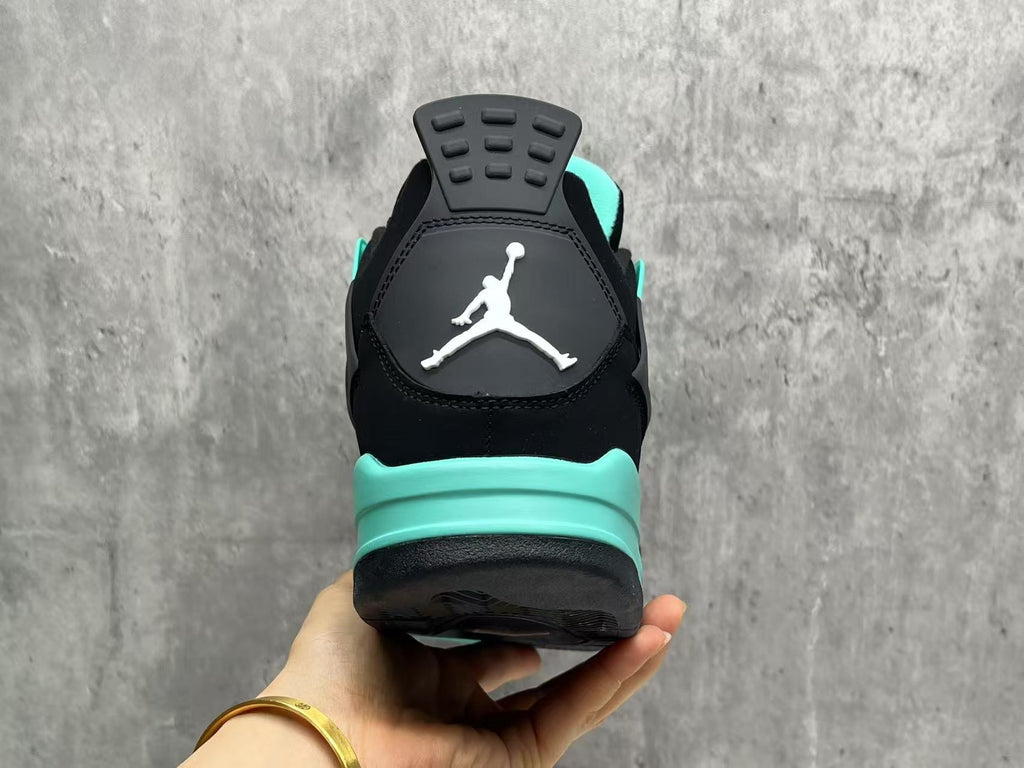 Air Jordan 4 Retro Black & Mint Sneakers