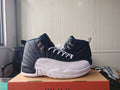 Air Jordan 12 Navy & White High-Top Sneakers